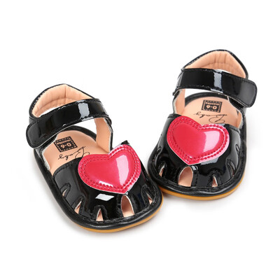 

Cute Baby Sandals Fashion Baby Clogs Cute Soft Bottom Non-slip Baby Princess Shoes Baby Girls Love Kids Shoes