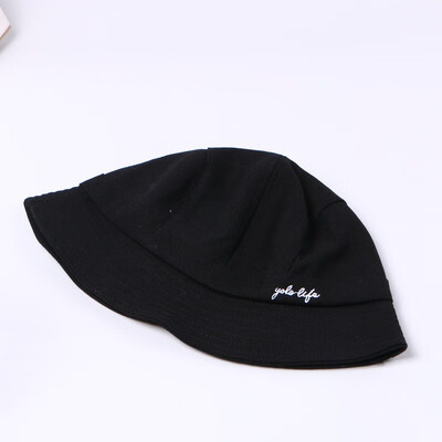 

New fashion Korean alphabet embroidered fishermans hat for men&women in spring&summer hip-hop folding basin cap sunscreen
