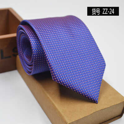 

New spot tie business dress mens tie polyester yarn arrow type 8CM business tie wholesale