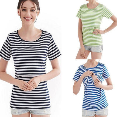 

AU Maternity Baby Breastfeeding Clothes Nursing Tops Tee T-shirt Pregnant Women