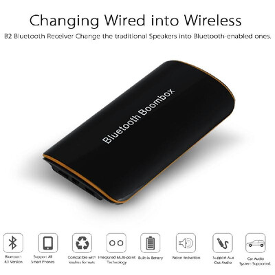 

B2 Wireless Stereo Bluetooth Receiver Bluetooth 41 EDR Audio Music Box with Mic 35mm RCA for Speaker Car AUX Home Audio System