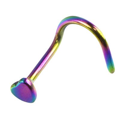 

Stainless Steel Heart-shaped Nose Lips Ring Ear Clip Body Piercing
