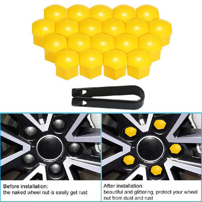 

20pcs Universal 19mm Wheel Nut Covers Lug Nut Caps Screw Protector