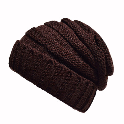 

Tailored Unisex Women Men Mixed Color Winter Plus Outdoor Thick Plaid knit Warm Hat Cap