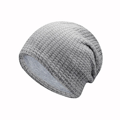 

Tailored Unisex Women Men Winter Collar Plus Outdoor Thick Plaid knit Warm Hat Cap