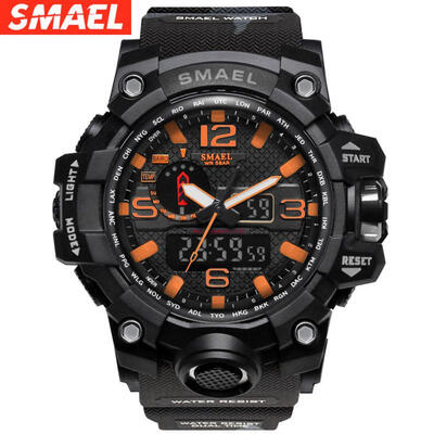 

Military Watch Digital SMAEL Brand Watch  Shock Mens Wristwatch Sport LED Watch Dive 1545B 50m Wateproof Fitness Sport