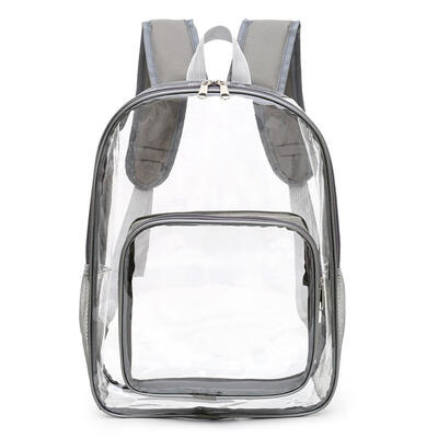 

Transparent School Bags Waterproof Women Travel Backpacks PVC Big Knapsack