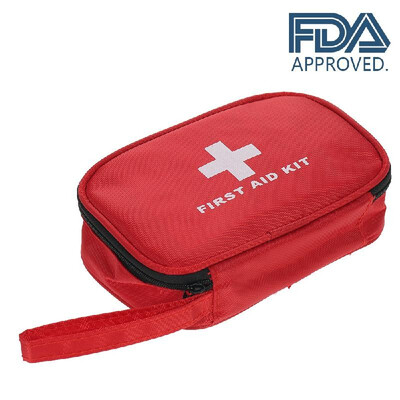 

Carevas 40PCS Compact First Aid Kit for Car Outdoor Home Camping All Purpose Emergency Medical Bag Water-Proof Treatment Case with