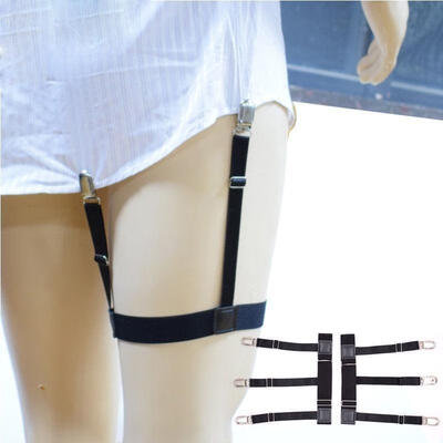 

1 Pair Mens Stays Holders Elastic Shirt Garter Non-Slip Locking Clamps Uniform