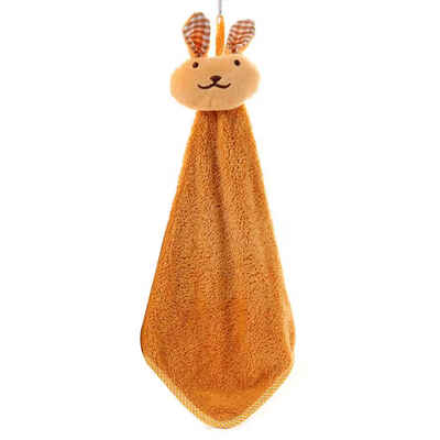 

Baby Animals Kitchen Wipe Towel Hanging Handkerchief Hand Towels Kids Kitchen Bathroom Cartoon Saliva Cloths Dishcloth