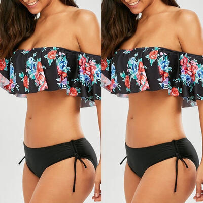 

2017 New Women Bandage Bikini Push-up Set Padded Swimsuit Bathing Suit Swimwear