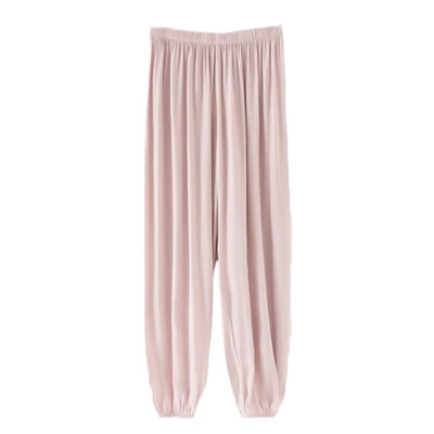 

Women 2019 Spring Summer New Vertical Pants High Waist Loose Thin Ice Silk Sunscreen Wide Leg Pants