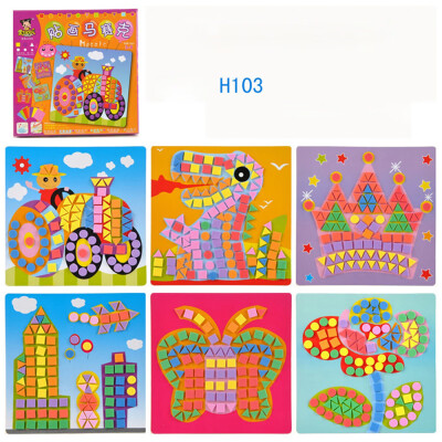 

Tailored Fun Mosaic Kids Art & Craft Kit Childrens Play Activity Decoration Sticker Set