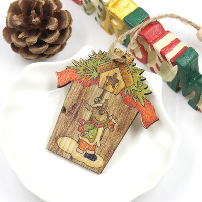 

Diy Tree Wooden Pendants Ornaments For Christmas Party Xmas Tree Ornaments Kids Gifts Decorations