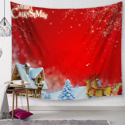 

Siaonvr Christmas Tapestry Santa Print Wall Hanging Tapestry Art Home Decor