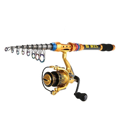 

Lixada Portable Lure Rod Set Spinning Rod&Fishing Reel Combos Full Kit Telescopic Fishing Rod Pole with Reel Line Lures Hooks