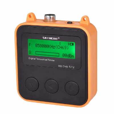 

SATHERO SH-110HD Terrestrial Signal Finder Meter DVB-T DVB-T2 HD Digital TV Signal Finder Receiver LCD Dispaly