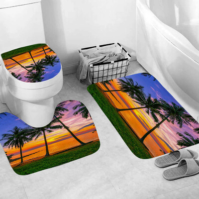 

Gobestart 3pcs Non-Slip Fish Scale Bath Mat Bathroom Kitchen Carpet Doormats Decor