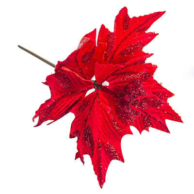 

Christmas Artificial Flowers Maple Leaf For Christmas Tree Decoration Party OrnamentsDecoration Party Ornaments