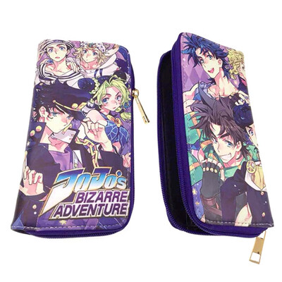 

Christ For Givek JoJos Bizarre Adventure Wallet Coin Bag Multifunctional Leather Bifold Purse Cartoon Printing