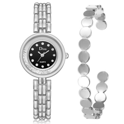 

High Quality Womens Watches With Rhinestone Dial Bracelet Ladies Exquisite Gift Set Quartz Wristwatch Clock Zegarki Damskie