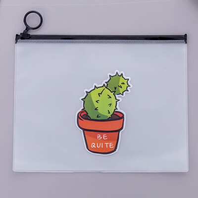 

Waterproof Matte Cactus Print Make Up Bags Transparent Cosmetic Bag Pouch Case Pencil Bags Toiletry Bag
