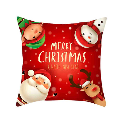 

Siaonvr Christmas Pillow Cover Decor Pillow Case Sofa Waist Throw Cushion Cover