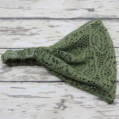 

1PC Women Cute Lace Head Hoop Turban Knotted Headband Bohemian Floral Lace Headband Head Wear Wedding