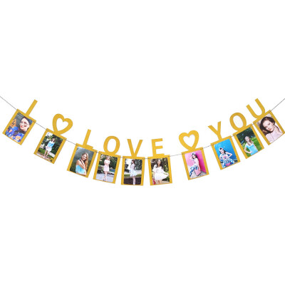 

Toponeto I Love You Photo Clips Romantic Valentines Day Wedding Party Decorative Props