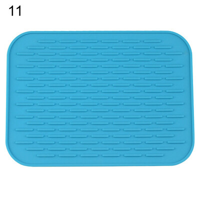 

Kitchen Silicone Heat Resistant Table Mat Non-slip Pot Pan Holder Pad Cushion