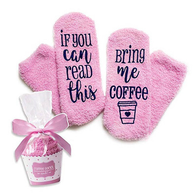 

1 Pair Funny Kids Girls Socks If You Can Read This Socks Pink Terry Cake Socks