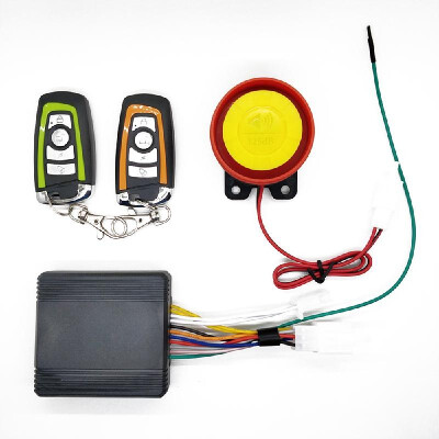 

12V Universal Motorcycle Alarm System Scooter Anti-theft Secure Alarm System Two-way with Engine Start Remote Control Key Fob