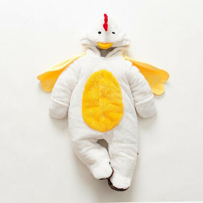 

Newborn Infant Baby Boys cartoon Hooded Romper jumpsuit Bodysuit Clothes Outfit