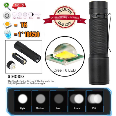

Saidsome Tactical Police 5000LM Zoom XM- T6 LED 5Modes Flashlight Aluminum Torch flashlight lamp