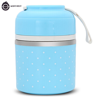 

Worthbuy Lunch Box Thermal Leak-proof Stainless Steel 3 layer