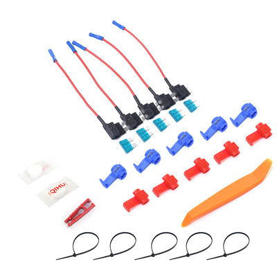 

5PCSSet 12V Medium Size Car Add-a-circuit Low Profile Fuse Tap Adapter Fuse Holder Cigarette Lighter Added Tool Kits