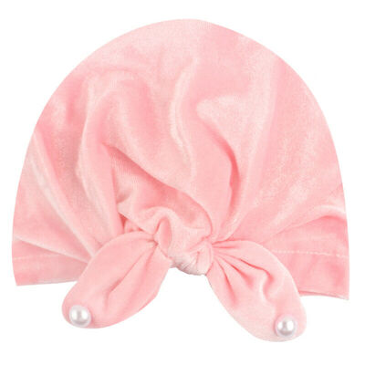 

Newborn Toddler Kids Baby Boys Girls Indian Turban Knot Velvet Beanie Hat Cap