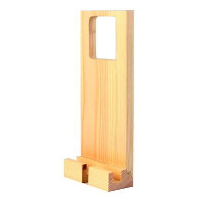 

Wooden Mobile Phone Charging Rack Stand Holder Wall Plug Socket Home Bed Lazy Tool