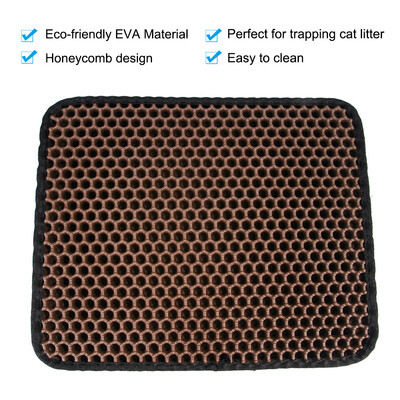 

Cat Litter Mat Trapper Double Layer Foldable EVA Cat Litter Trapping Pad with Honeycomb Design Cats Accessories 440660mm