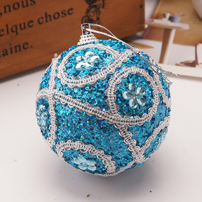 

Tailored Christmas Rhinestone Glitter Baubles Ball Xmas Tree Ornament Decoration 8CM