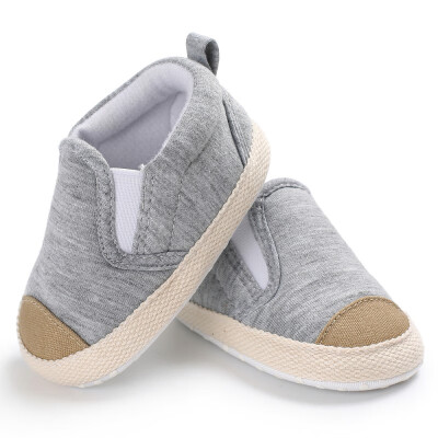 

Infant Toddler First Walkers Newborn Baby Shoes Kids Boys Fashion Canvas Striped Soft Soled Babe Loafer Sneakers 0-18 Months