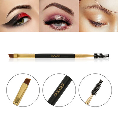 

Toponeto Double Brow Brush Eyelash Brush Eyelash Roll Mini Eye Shadow Brush Beauty Tool