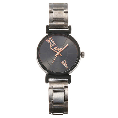 

RM Women Alloy Steel Belt Casual Watch Geneva Simple Steel Belt Watch