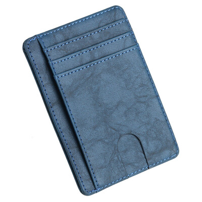 

Gobestart New Mens Leather Wallet Thin Credit Card Holder ID Case Purse Bag