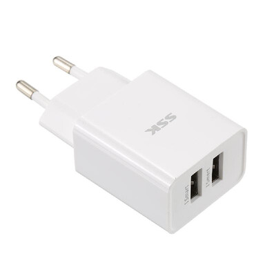 

SSK USB Charger 5V24A Ultra Fast Universal Travel Wall Charger Adapter EU Plug for iPhone iPad Smart Phone Laptop Tablet