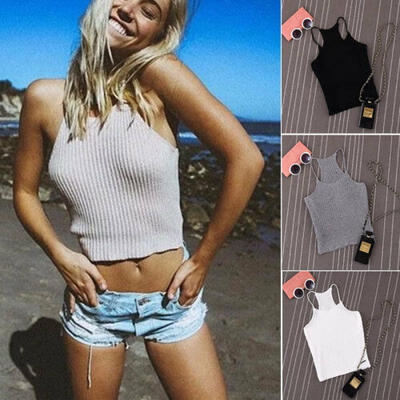

Fashion Womens Casual Summer Tank Tops Vest Blouse Sleeveless Crop Tops Shirt