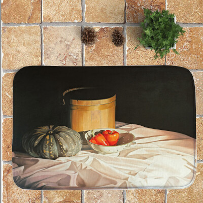 

Toponeto Pumpkin lantern Entrance Door Bathroom Mat Indoor Bath Decor