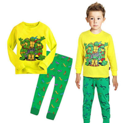 

Cartoon Teenage Mutant Ninja Turtles Kids Boys Nightwear Pjs Sleepwear 2-7Y