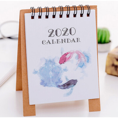 

Toponeto 2020 Cute Cartoon Mini Table Desk Calendar memorandum Plan Calendar