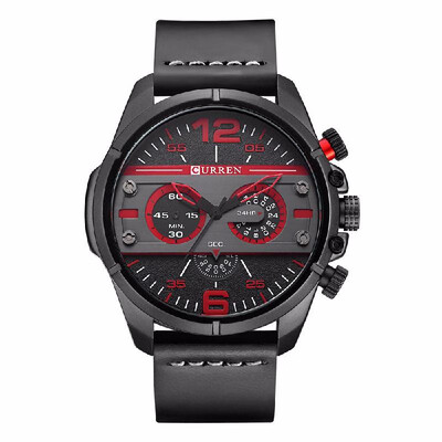 

CURREN 8259 Quartz Man Watch Unique Fashion Sport Casual Brand Clock Army Military Business Original Movement Leather Waterproof W